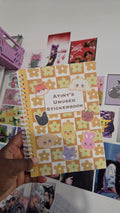 Yellow aniteez reusable stickerbook